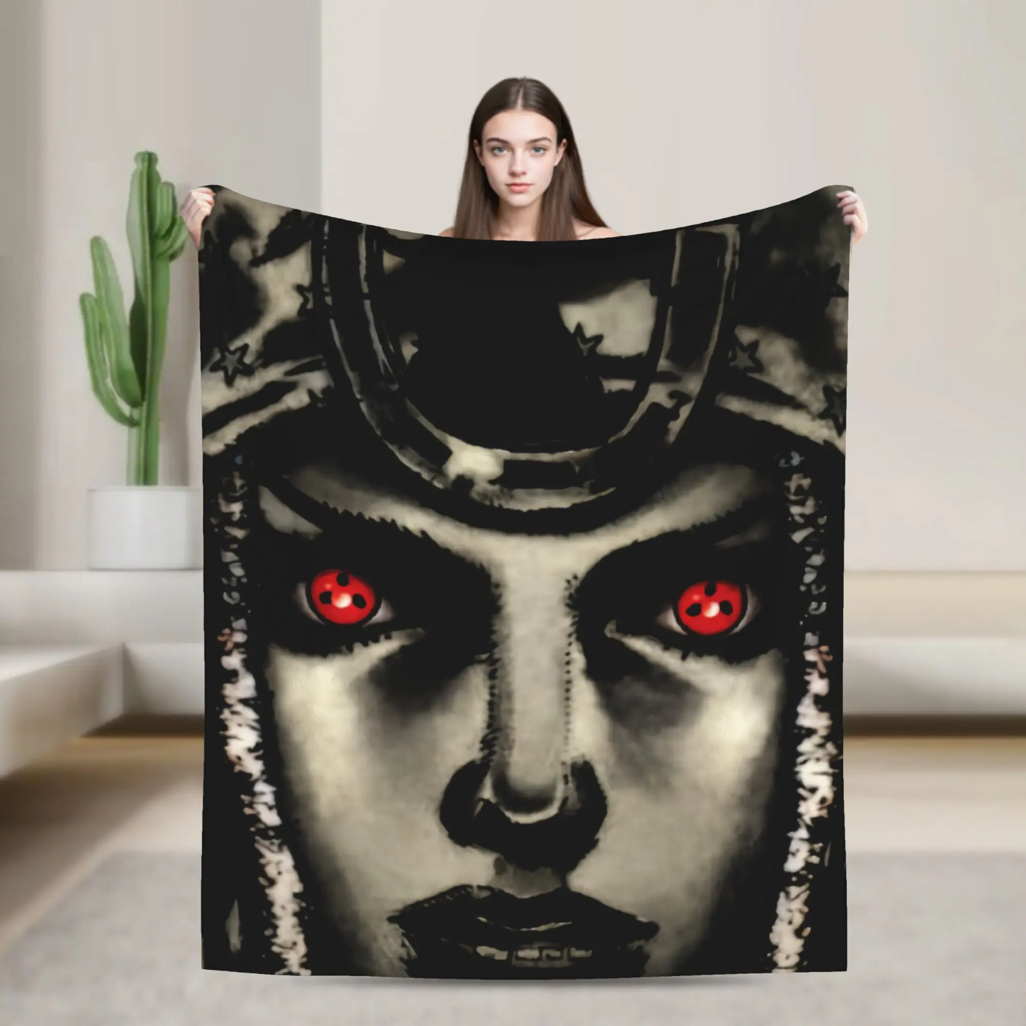 Cursed Johnny Joestar Steel Ball Run Blanket Fleece Decoration  Breathable Ultra-Soft Throw Blanket for Sofa Outdoor Bedspread