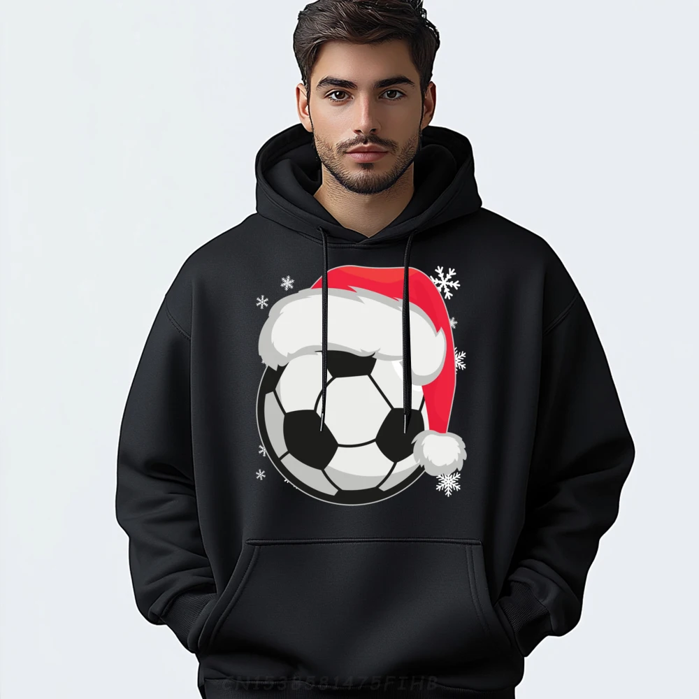 

Christmas Santa Soccer ball Sweater Player Coach Christmas Mens Designer Clothes Adult Halloween Sweater