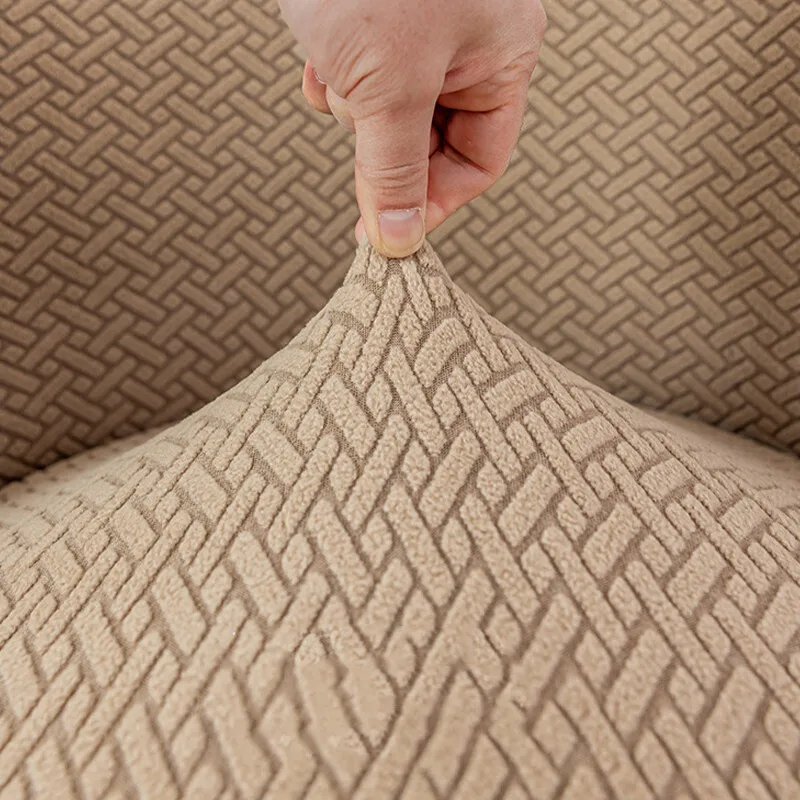 الجاكار غطاء كرسي منحني غطاء مقعد دائري حماية مرونة الغبار الطعام كرسي غطاء كرسي الغلاف ديكور المنزل #6