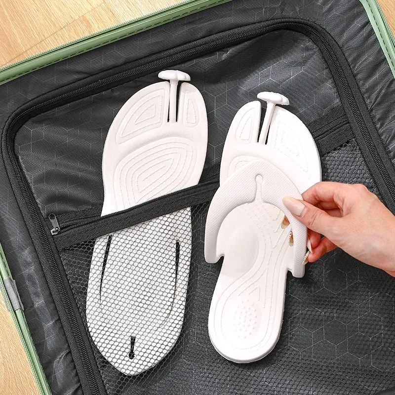 

Портативные дорожные шлепанцы для мужчин и женщин, домашняя и уличная обувь на мягкой подошве, пляжные сандалии для пар, одноразовые шлепанцы