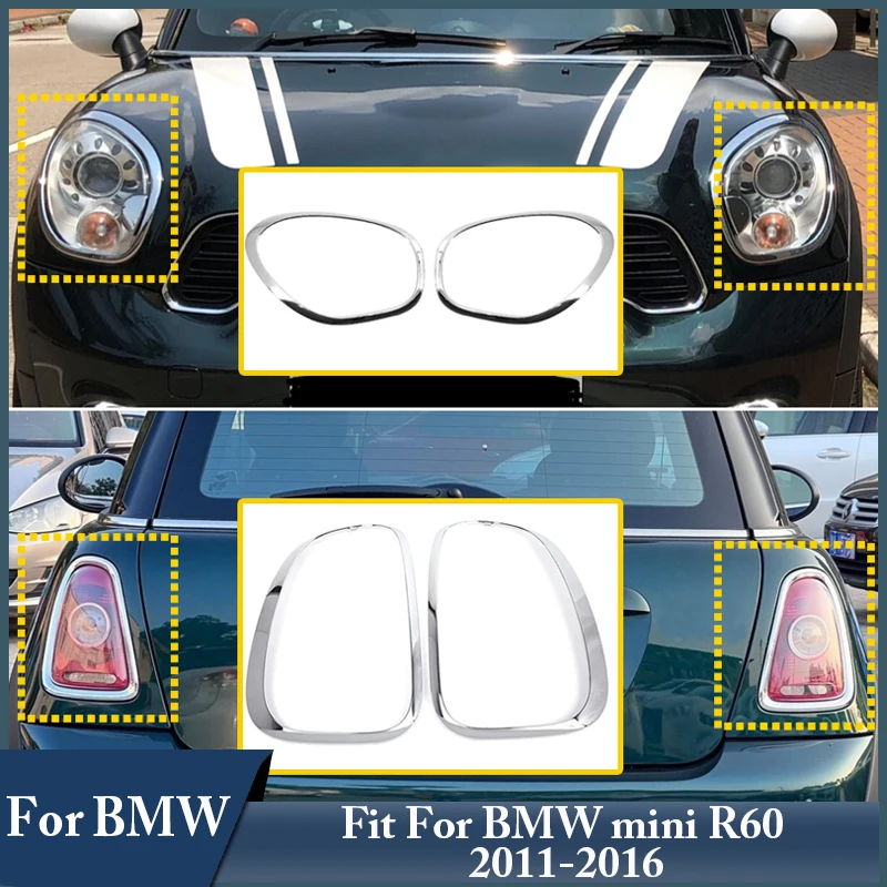 

Car Front Headlight Cover Trim Rear Tail Light Frame Trim Cover