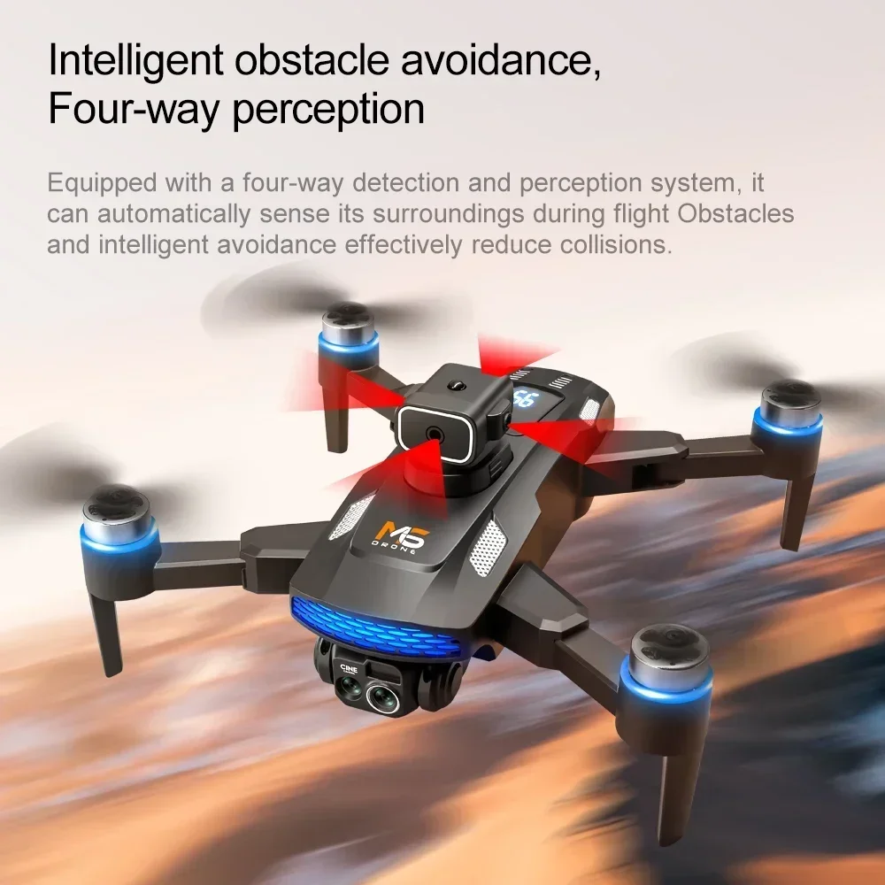 M6 Drone Professional 8K Camera 5G WIFI FPV Drone with Screen Remote Control Drone Obstacle Avoidance Aerial Quadcopter Toy