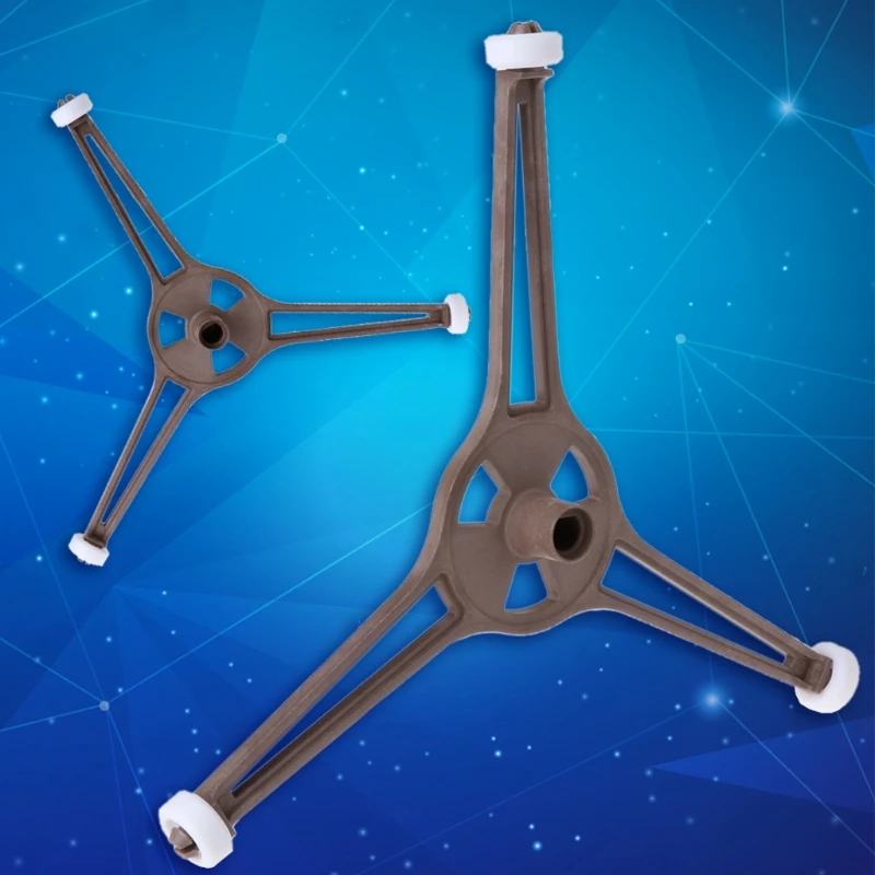 ไมโครเวฟ Turntable แหวนลูกกลิ้งสนับสนุนแผ่นจานแก้วผู้ถือขาตั้ง Triple Arm สำหรับชิ้นส่วนเครื่องครัว Dropshipping