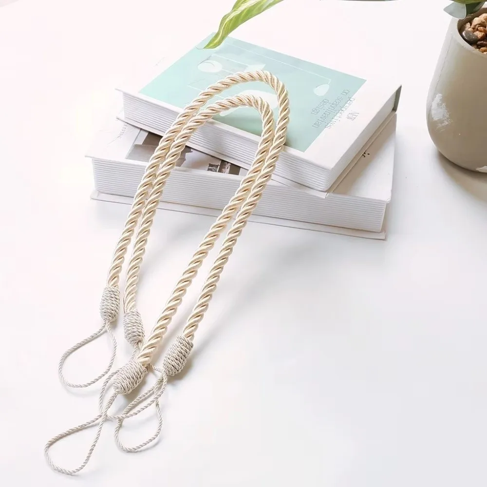 2PCS New Large Curtain Rope Buckle Rope Cotton Home Decoration Curtain Drape Tie Backs Curtain Accessory Curtain Tieback