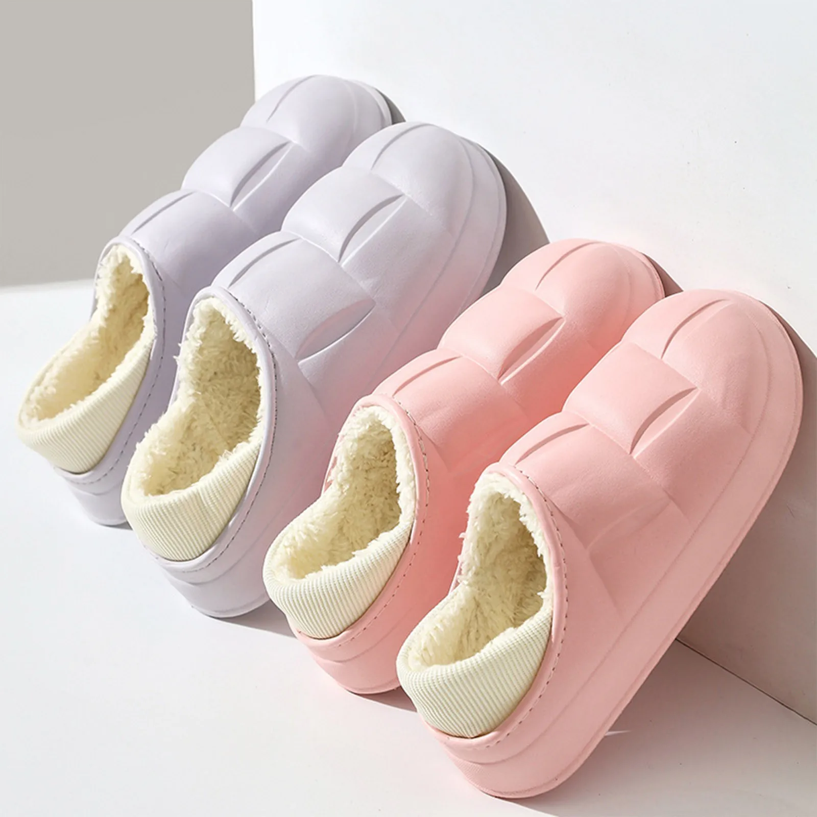 

High Quality Waterproof Cotton Slippers Warm Fashion Cotton Slippers Anti-slip Home Indoor Two-wear Cotton Shoes Supplies