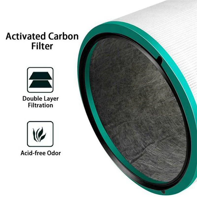 Filtro de repuesto HEPA para Dyson Pure Hot + Cool Link, pieza de purificador de aire, HP00/HP01/HP02/DP01/DP02/DP03, 968125