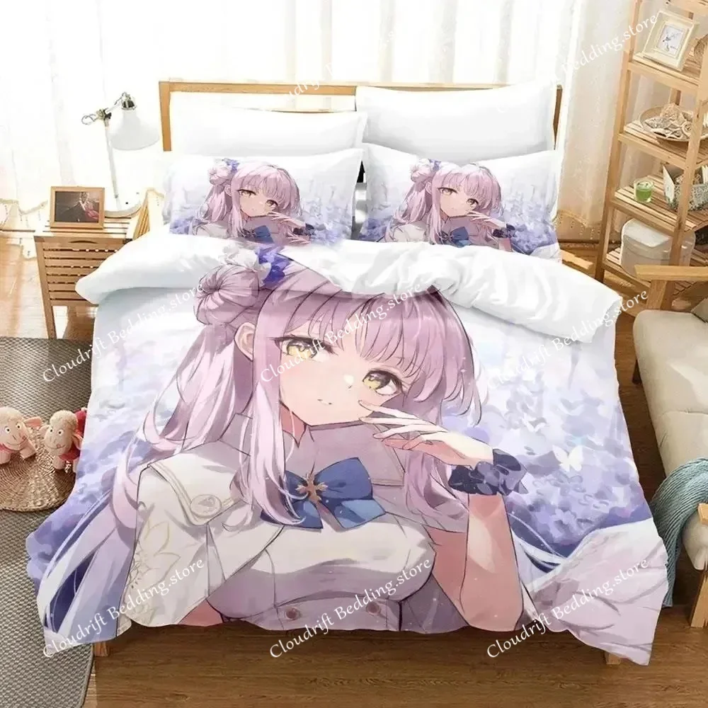 

Mika Blue Archive Bedding Set Fashion Quilt Cover Pillowcase Comforter King Queen Size Boys Adult Duvet Cover Bed Set