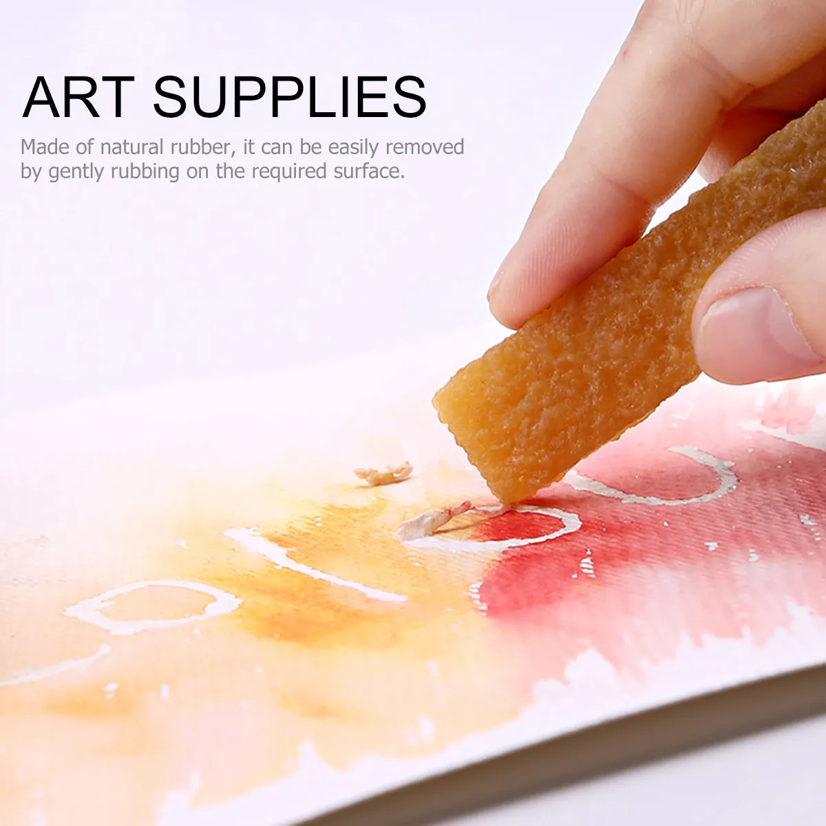 3Pcs Rubber Cleaning Brush for Watercolor Eraser Use Painting Tools Art Supplies Pigment Remover Eco Friendly Smooth Edge