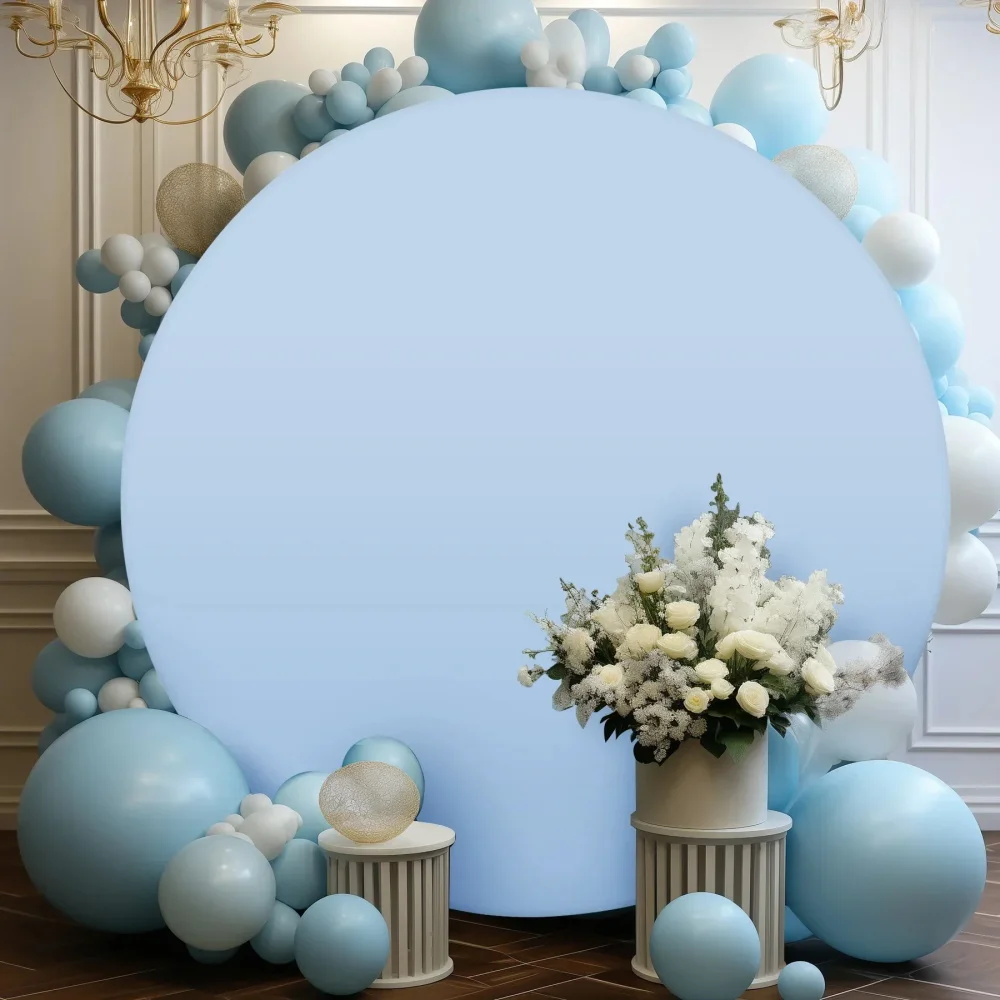 Round Photography Backdrop Cloth Cover Wedding Birthday Party Baby Shower Decoration Photo Backdrop Circle Background