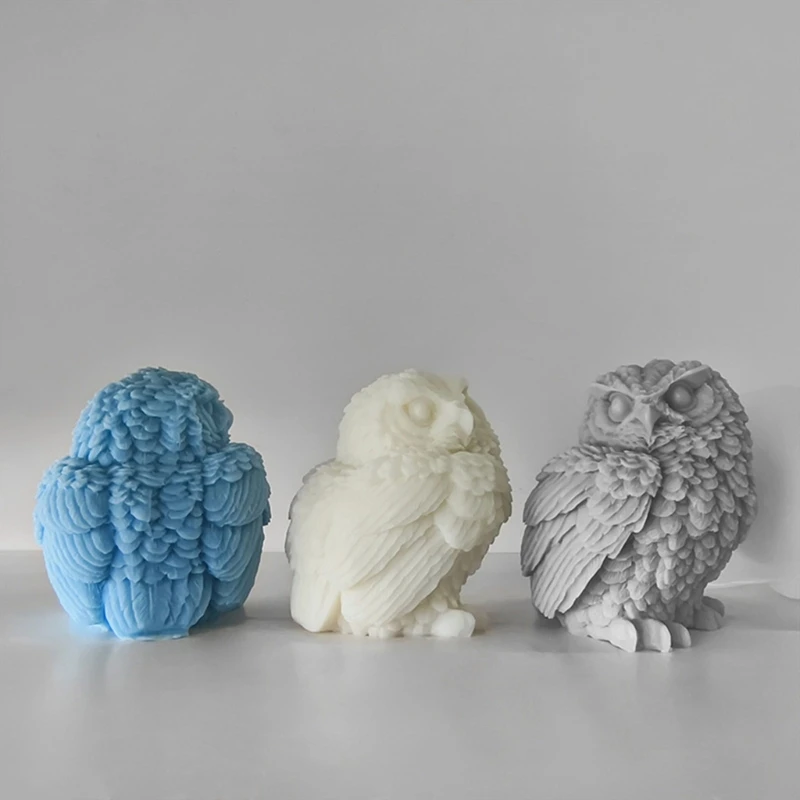 3D Owl Silicone Mold DIY Little Animal Making Supplies Handmade Soap Plaster Craft Resin Mold Decor