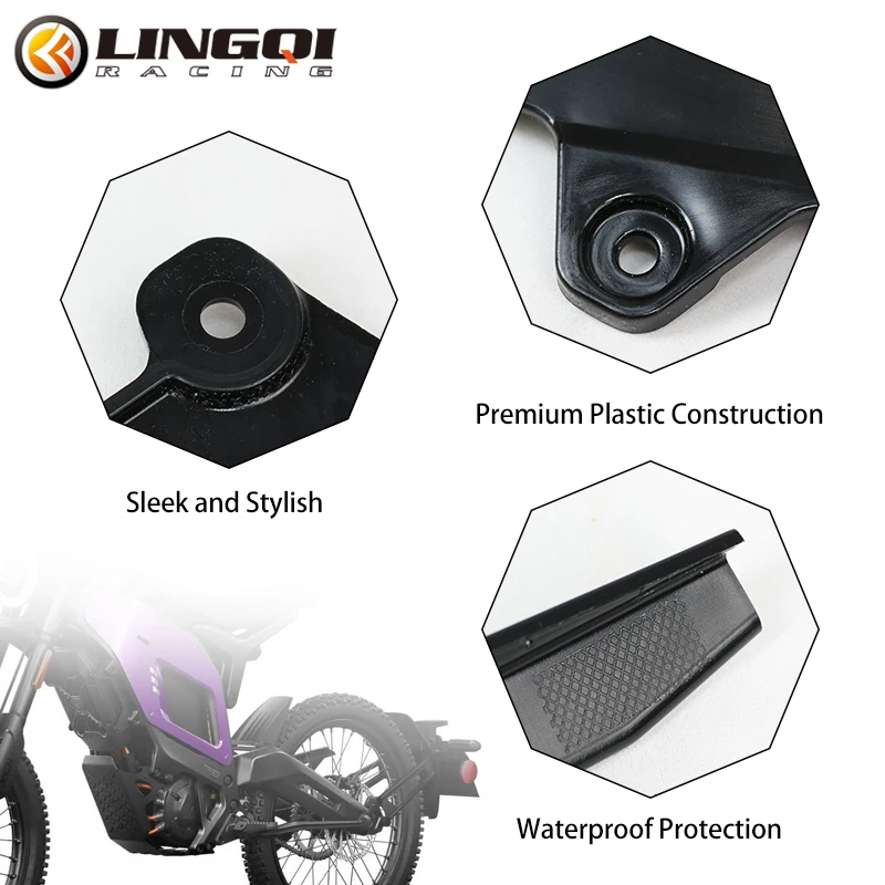 LINGQI Chain Cover Protector Guard Trim Panel Sprocket Protective Shell For Electric Motorcycle Accessories E-Bike Yozma Parts