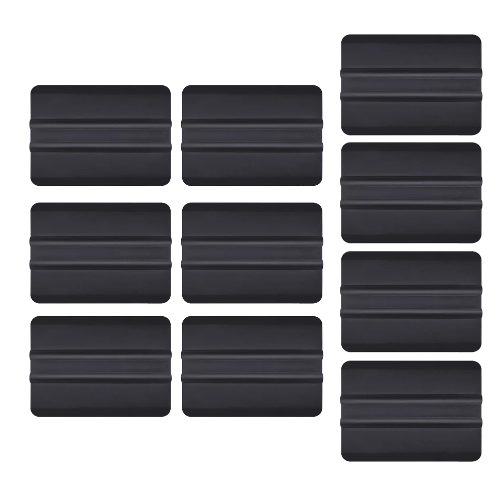 10Pcs Vinyl Wrapping Squeegee Black Red Window Film Foil Tint Tool Scraper Auto Wrap Car Sticker Styling Accessories A76