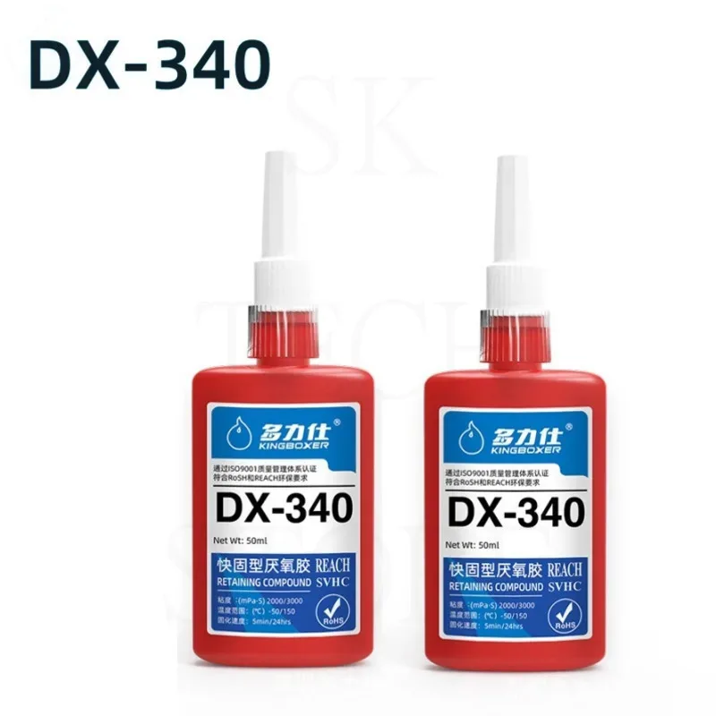 Adhesive DX-340 Anaerobic Screw Glue Strong Anti-slip Fastening Thread Locker High And Low Strength High-Temperature-Resistant