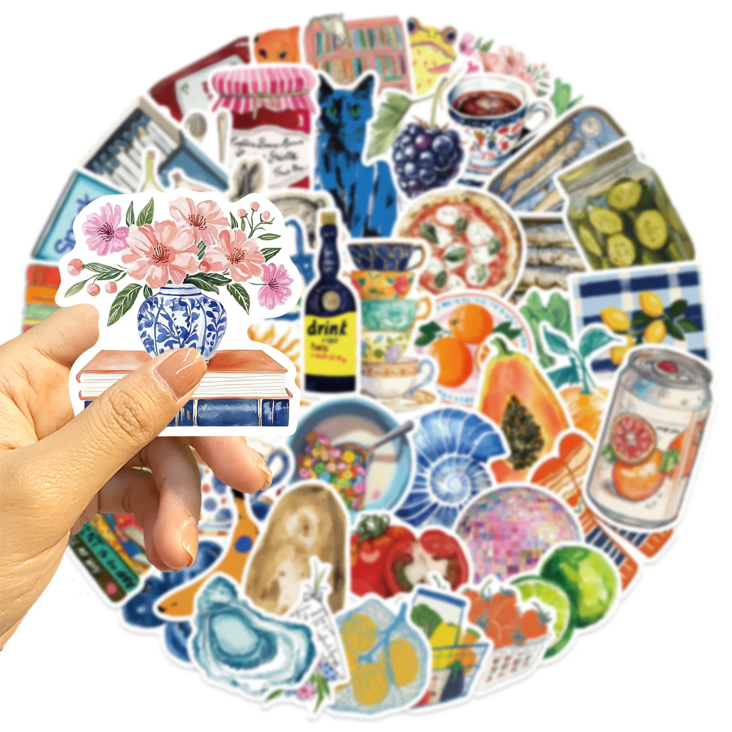 

10/50PCS New Mediterranean Tomato Aesthetics Graffiti Stickers Funny Cartoon Decal For Laptop Phone Guitar Skateboard Kid Toys