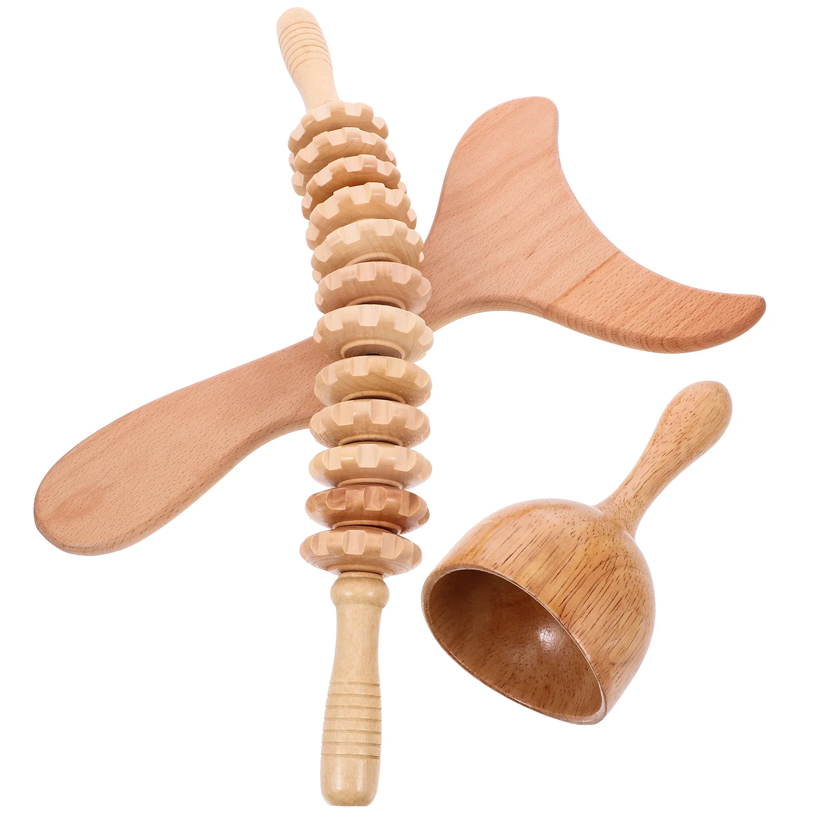 

1Set Wooden Body Massager Reusable Sculpting Tool for Muscle Relaxation and Acupoint Massage Portable Home Use Lymphatic
