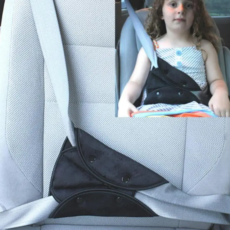 

Universal Car Safety Belt Cover Sturdy Adjustable Triangle Safety Seat Belt Pad Clips Baby Child Protection Car Goods