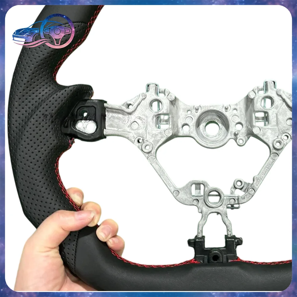 Leather Steering Wheel Fit For Toyota 86/Subaru BRZ GR86 GR 86 2017-2024 Perforated Leather  Steering Wheel Car Accessory view 5