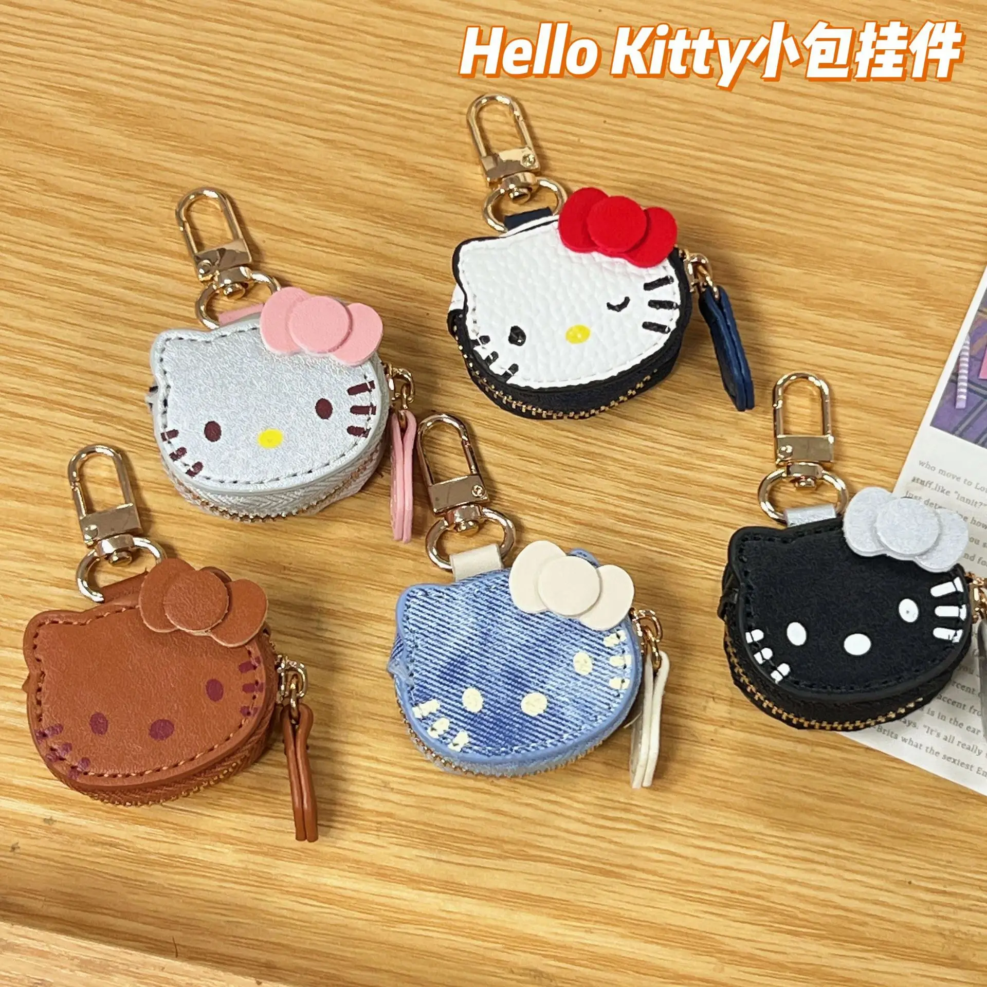 سانريو الكرتون الجلود مرحبا كيتي المفاتيح كيتي القط قلادة هدية عالية الجمال حقيبة فتاة قلادة اكسسوارات هدايا للفتيات #4