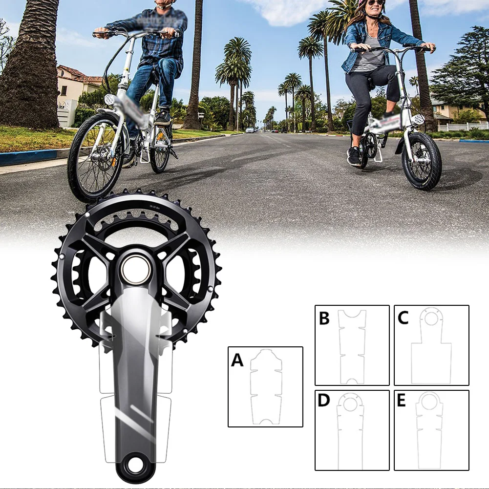 Bicycle Crank Protector Decal Set in TPH Film Perfectly Fits Various Mountain Bike Models Including E Thirteen