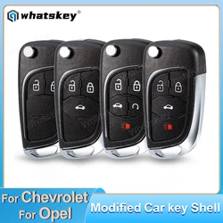 Modified Folding, Remote Car Key Case, For Chevrolet, Aveo, Lova, Malibu, Cruze, For Opel, Insignia, Vectra, Astra, Mokka, Corsa