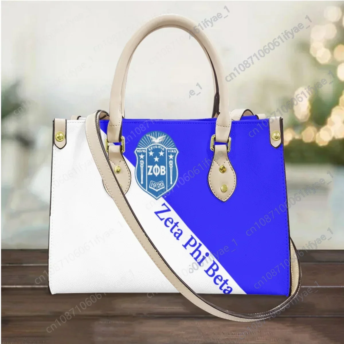 Zeta Phi Beta-sacola de couro vintage para mulheres, alça superior, casual, tendência de rua, designer famoso, alta qualidade, 2023