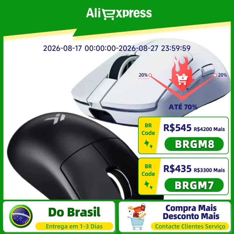Mouse gamer sem fio A7v2 Ultra