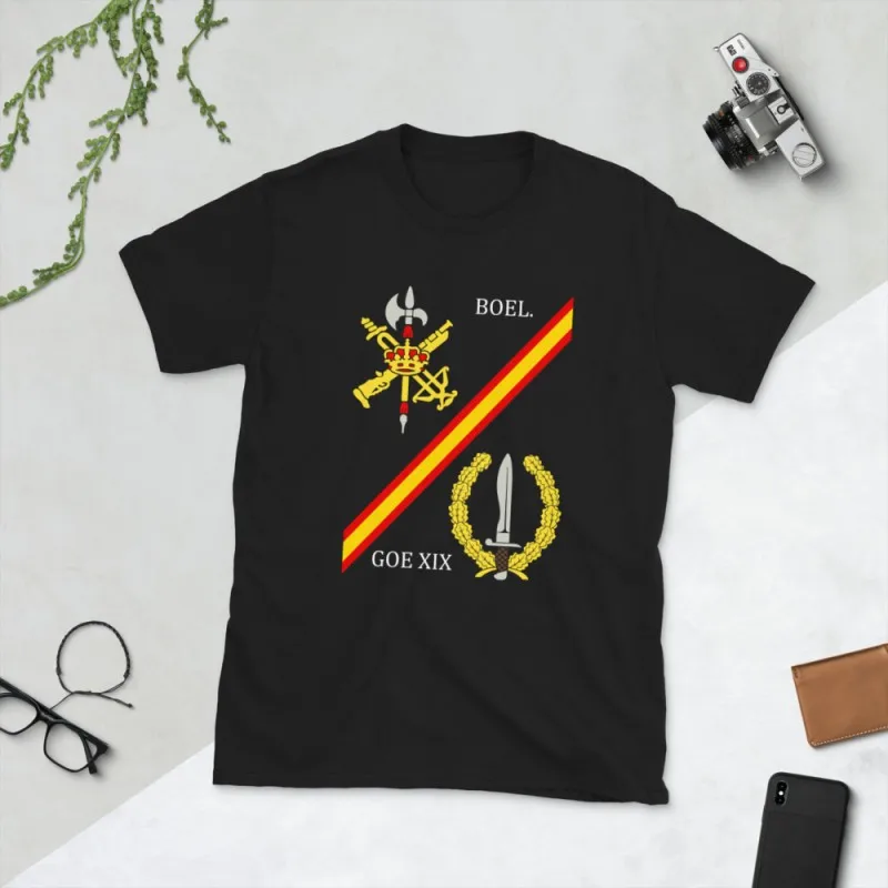 

Bandera De Operaciones Especiales De La Legión Española T-Shirt Short Sleeve Casual 100% Cotton Men T Shirt