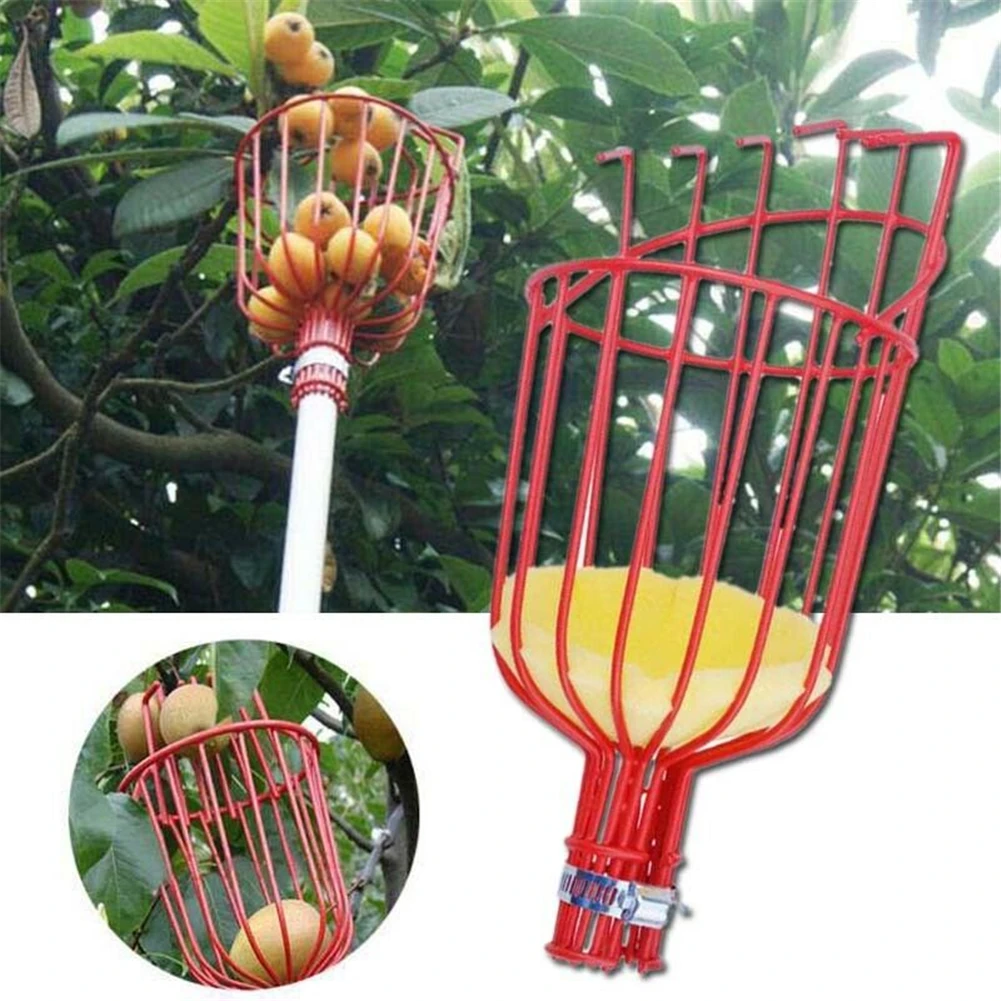 Hot Fruit Picker Head for Picking Apple Peach Citrus Pear Deep Basket Portable Fruits Catcher Garden Picking Device Garden tools