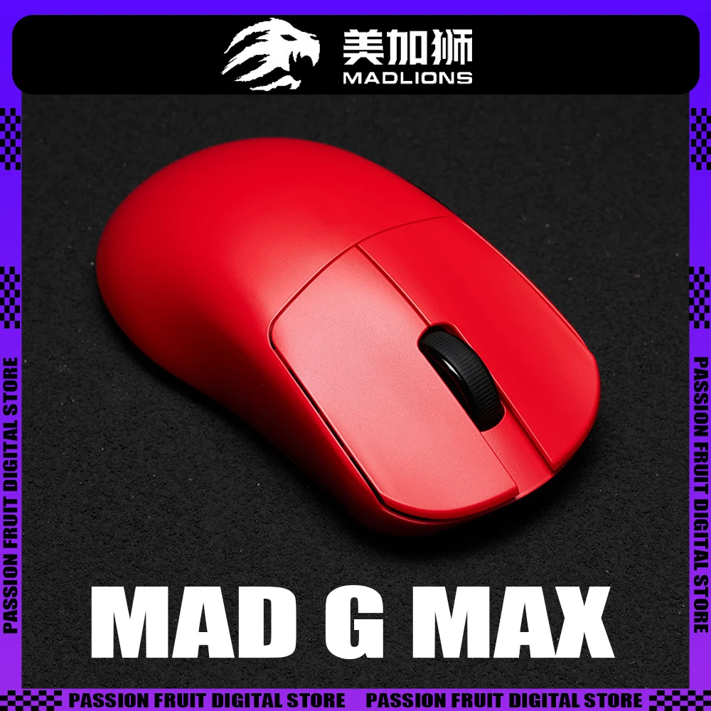 Madlions MAD G MAX Wireless Mouse 8K PAW3395 2.4G Dual Mode E-Sports Gaming Mouse Lightweight PC Gamer Accessories Man Gifts