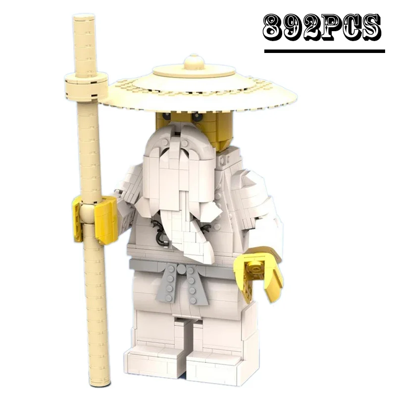 New MOC-146775 Wu Sensei Scale 6:1 Movie Characters Building Blocks Assemble Brick Parts Kid Toys Collectible Birthday Gifts