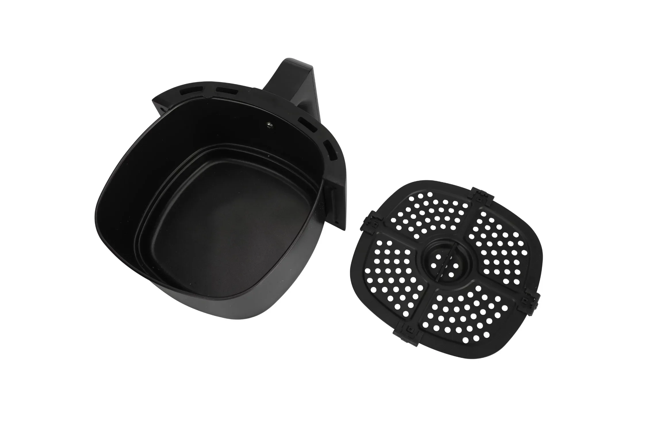 Compact Air Fryer, Non-Stick, Dishwasher Safe Basket, 1150W, Black 2.2 Quart