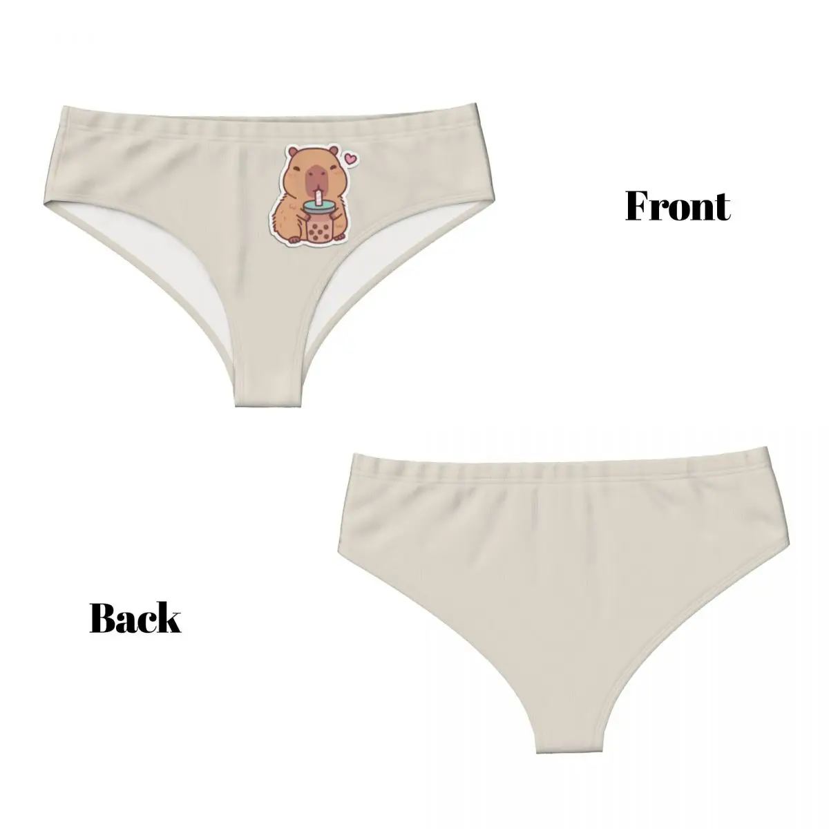 Aangepaste dames capibara slipje stretch slips ondergoed