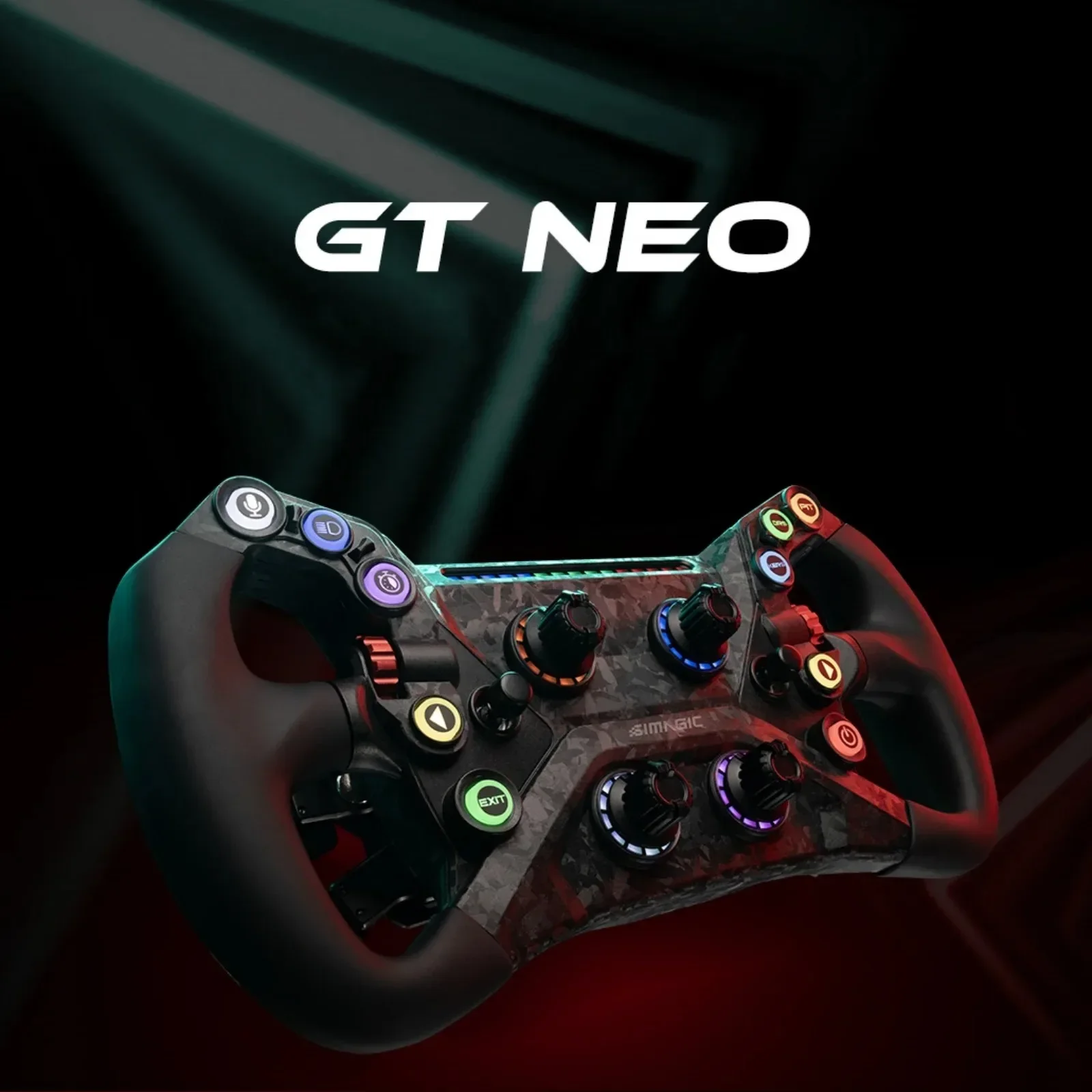 SIMAGIC GT Neo Racing Simulator Game Steering Wheel Dual Clutch Direct Drive Disc New Carbon Fiber Composite