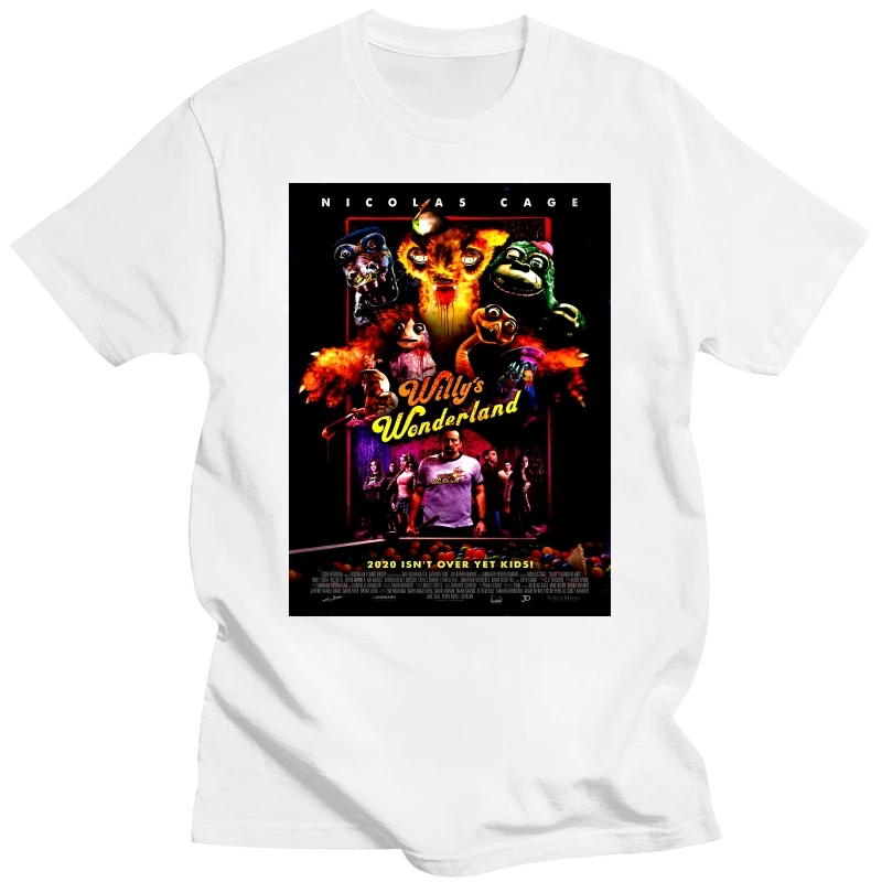 Willy Wonderland v1 T shirt black movie poster all sizes S-5XL