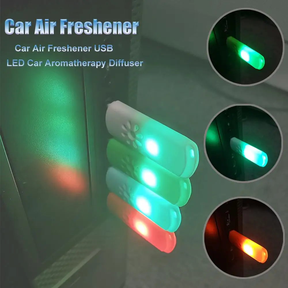 Mini USB LED umidificatore per Auto deodorante diffusore per aromaterapia decorazione automatica Mini diffusore per umidificatore di olio essenziale di Aroma