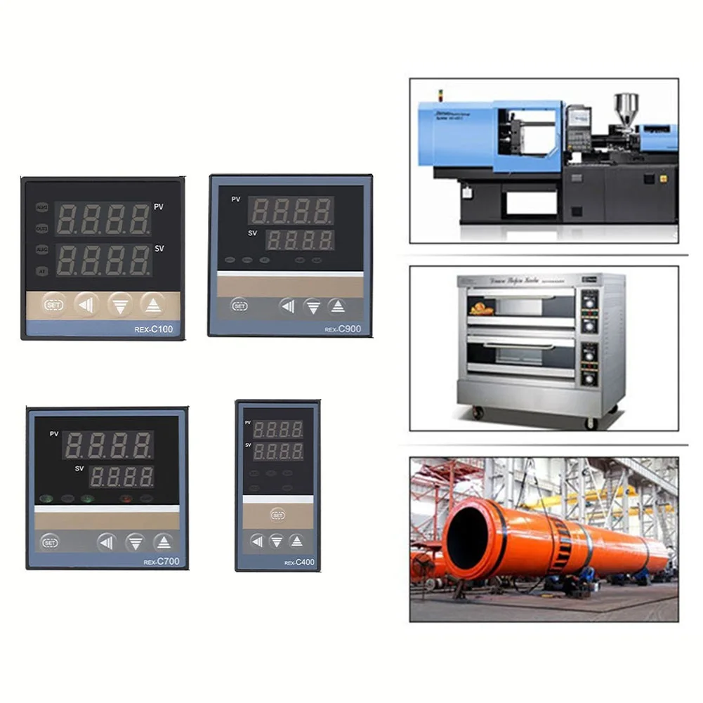 1pc Intelligent Digital Display Temperature Controller For Injection Molding Machines Ovens Dryers 0-400℃ Thermostat Tool