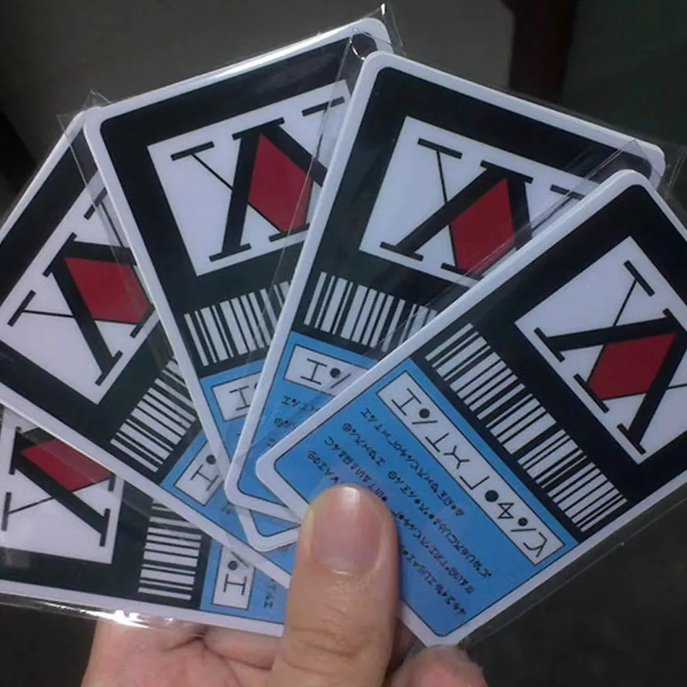 Tarjeta de licencia Hunter x Hunter GING FREECSS Cosplay Anime japonés Hisoka Kurapika Killua Zoldyck colección de tarjetas de PVC accesorios de disfraz