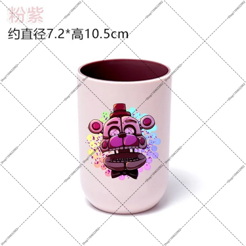 FNAF Toothbrush Cup Five Nights At Freddys Tooth Cups Boys Girls Outdoor Portable Couple Simple Family Water Bottles Party Gifts view 3