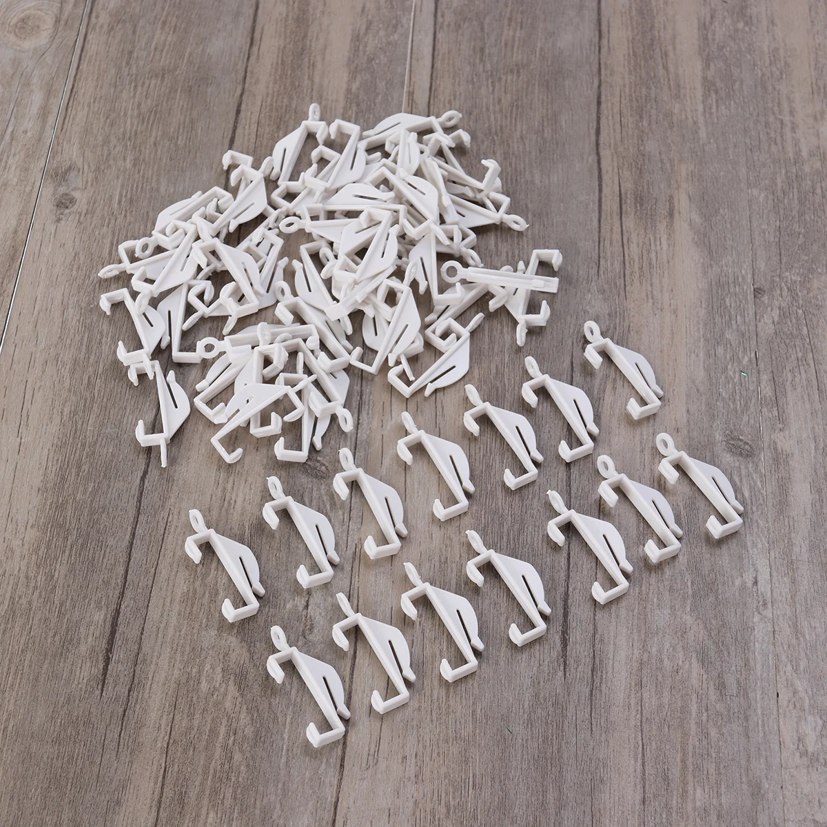 

60pcs Rail Lightweight Glider For Deco Track Household Use Glide Hook Curtain Curtain Glide Hook Track Stopend
