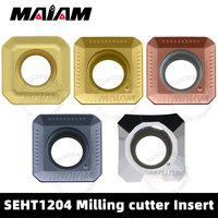 SEHT1204 Inserts SEHT face milling cutter head 45° insert tungsten steel cemented carbide CNC milling tool for KM12 tools mill