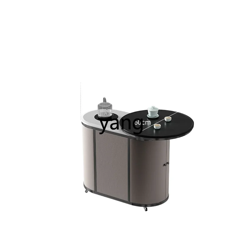 

CX Tea Cart Original Natural Marble Moving Tea Table Automatic Water Feeding Luxury Stone Tea Making Table