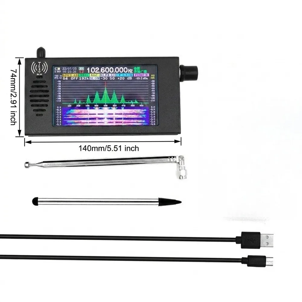 1Set For DSP Demodulation Shortwave/frequency For MW For SSB For CW-HAM) Receiver Radio Accessories With 4.3-inch IPS Screen
