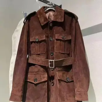 แจ็คเก็ตหนังกลับนำเข้าสไตล์เรโ...