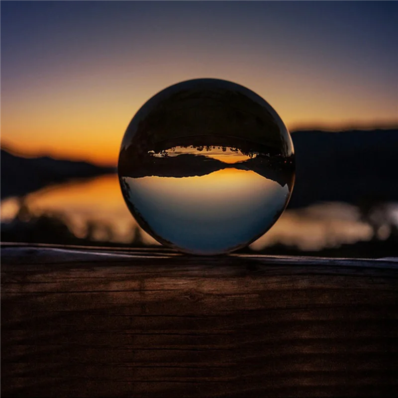 

10X Transparent Color Glass Crystal Ball Healing Sphere Photography Props Ball Decor 50Mm-AB01