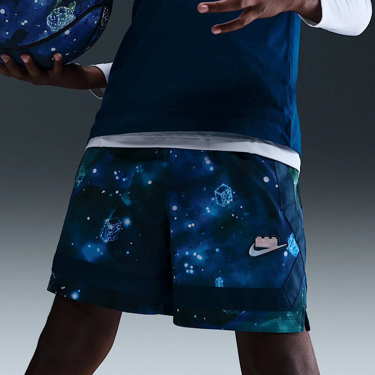 

Оригинальные детские спортивные шорты Nike с эластичным поясом и принтом, прочные, HV6736-477