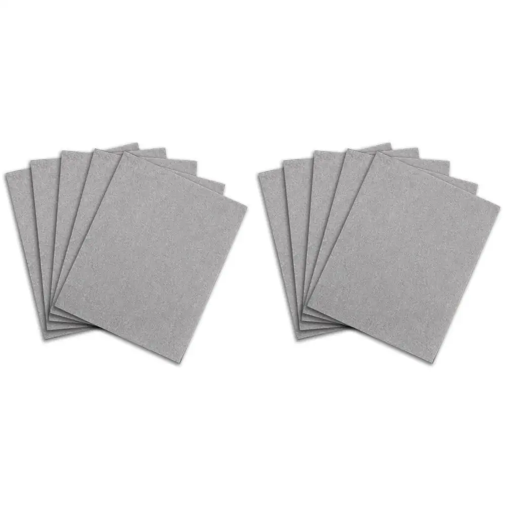 Einweg-Autofußmatten 50x40cm Universal Vliesstoff Saugfähige Auto-Fußpolster Schmutzabweisende Saubere Teppichauskleidungen Schwarz/Grau – Detail 1