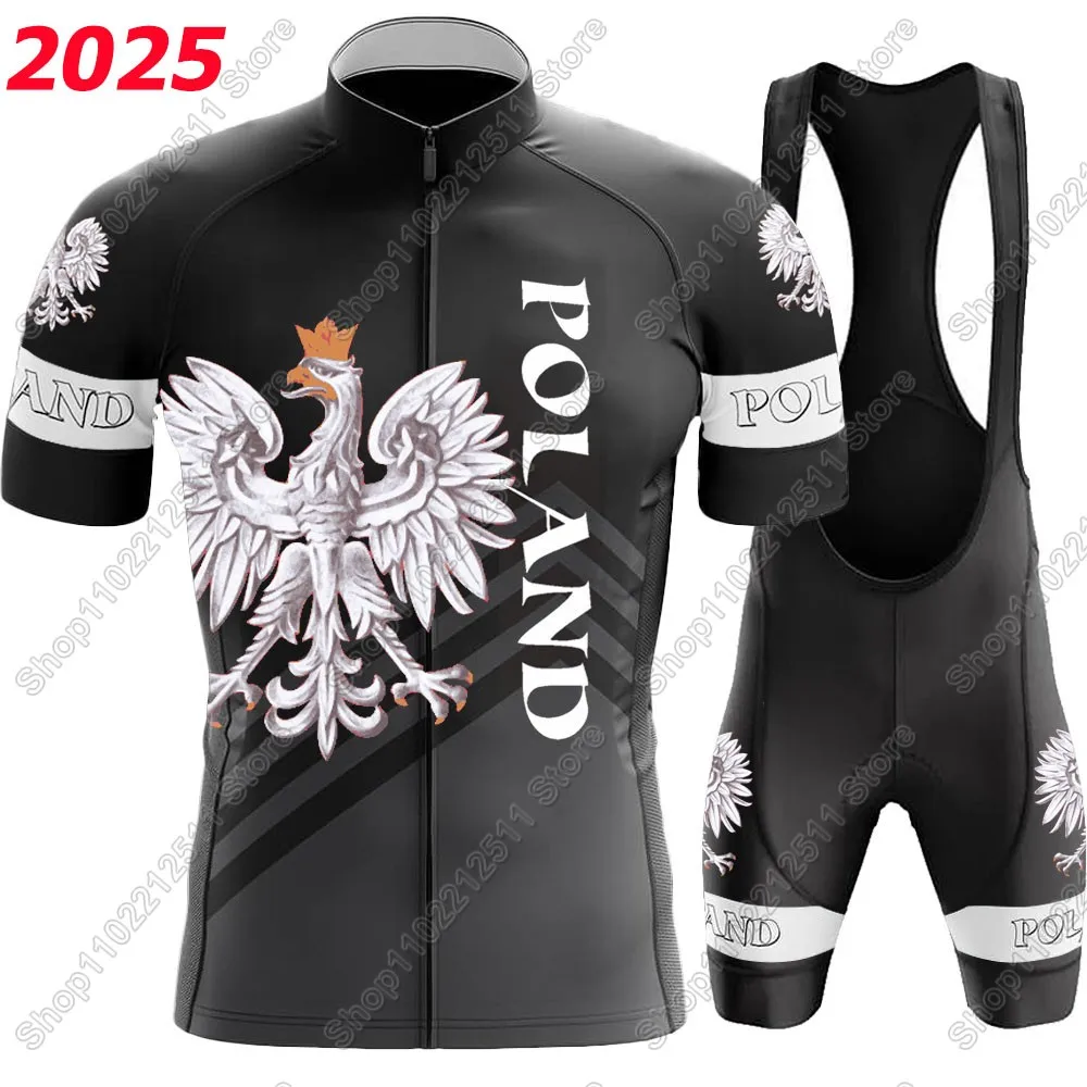 AliExpress NONE 2026 Poland Team Polish Cycling Jersey Set Bicycle Clothing Men Summer Road Bike Shirts Suit Bicycle Bib Shorts MTB Ropa Maillot