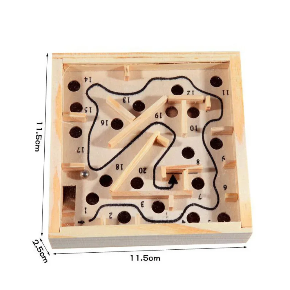 Montessori Labyrinth Puzzle Board  Wooden Toy Game Rolling Toy Ball Maze  Antistress Toy Balance Educational Toys for Children