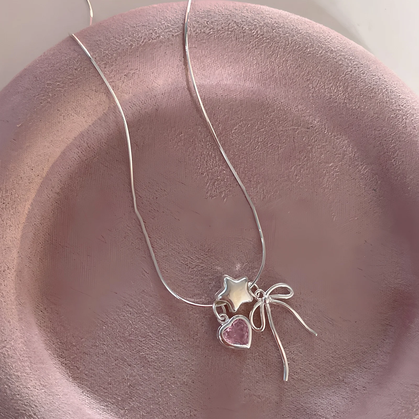 Women's 925 Sterling Silver Line Necklace