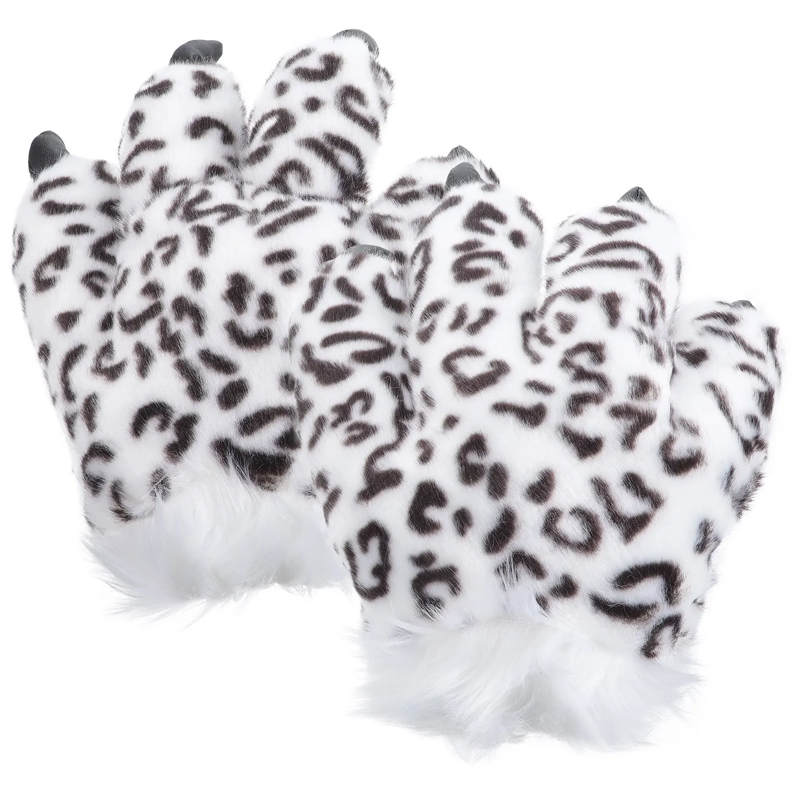 

1Pair Snow Gloves Winter Warm Animal Paw Mitts Thick Soft Gloves for Masquerade Halloween Party Costume